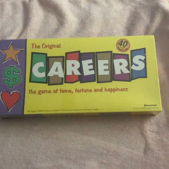 Classic Yellow and Purple Careers Board Game - Picture 1 of 2